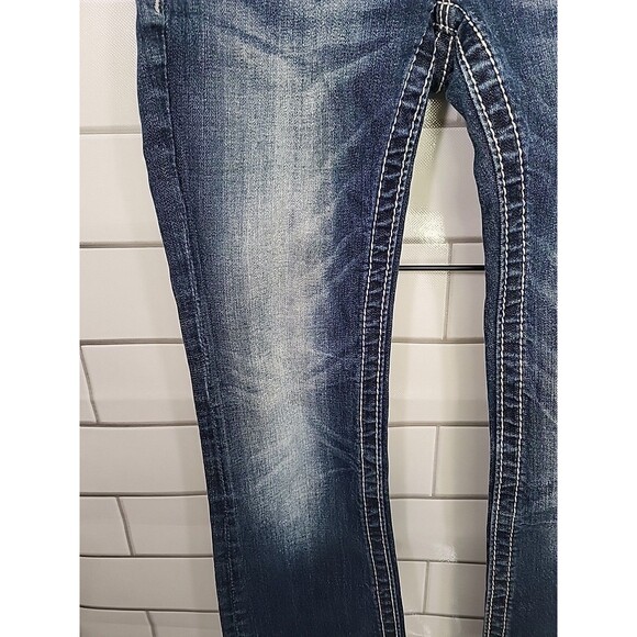 Miss Me Girls Size 10 Dark Blue Bling Jeans  JK592B2 Back To School - Picture 4 of 11